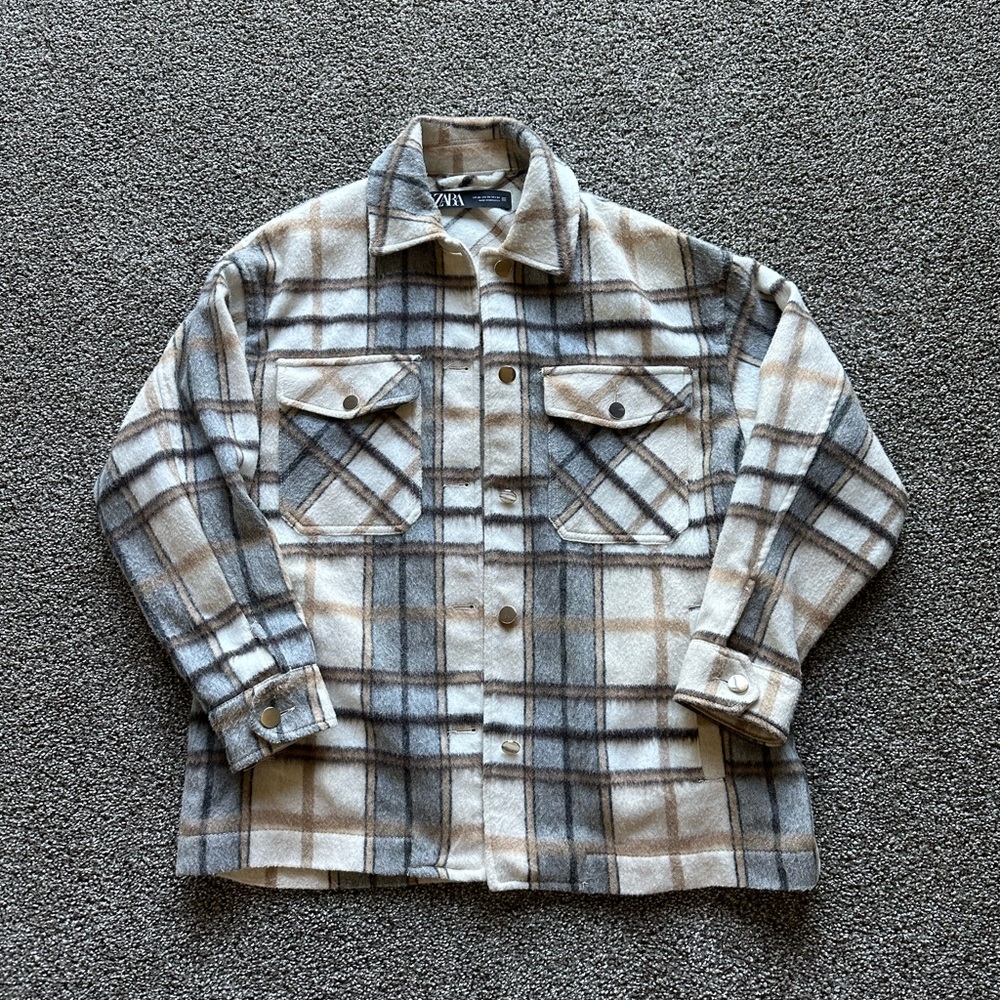 Zara Plaid Shacket